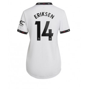 Manchester United Christian Eriksen #14 kläder Kvinnor 2022-23 Bortatröja Kortärmad